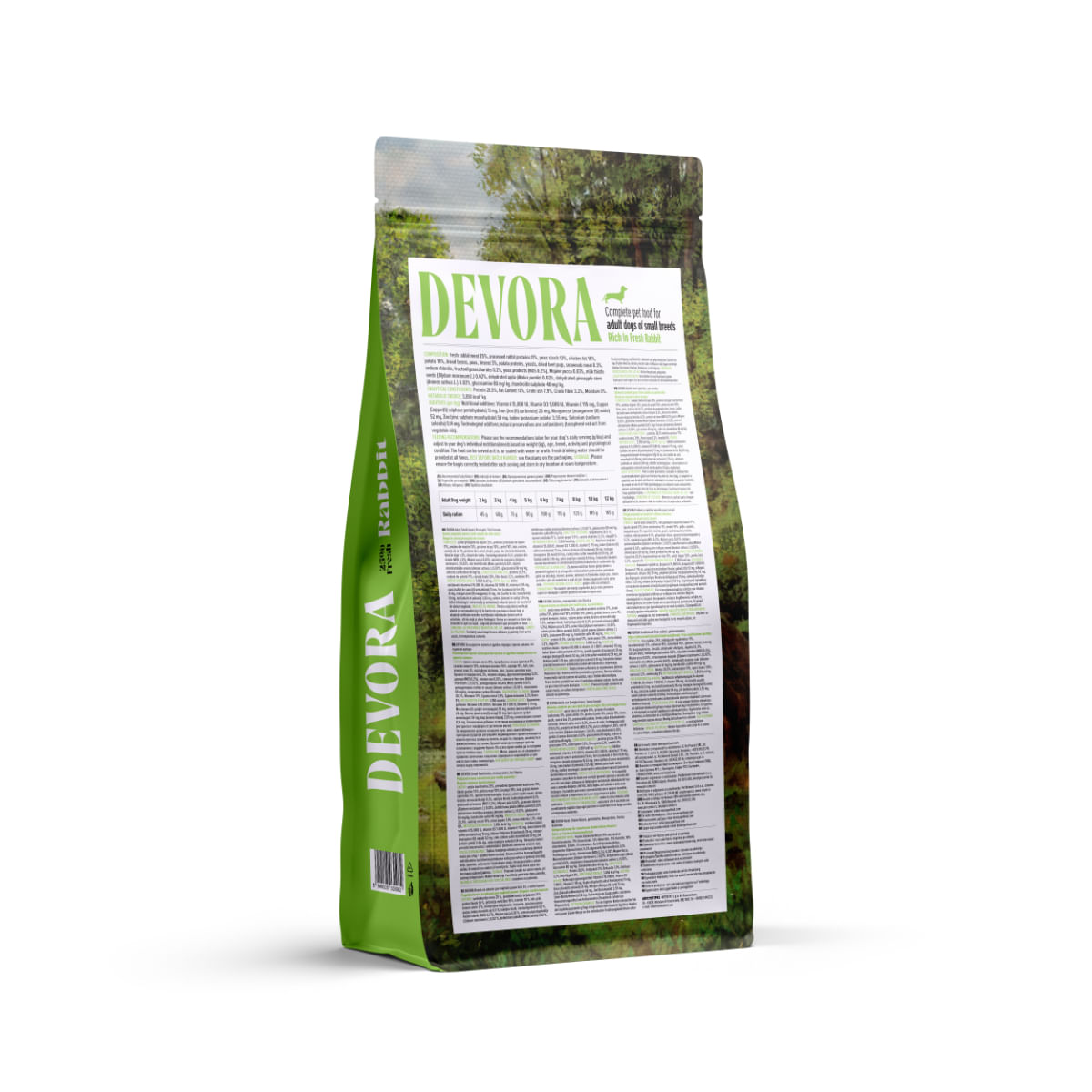 DEVORA Monoprotein Small Breeds, XS-S, Iepure, hrană uscată monoproteică fără cereale câini, 7.5kg - poza 3