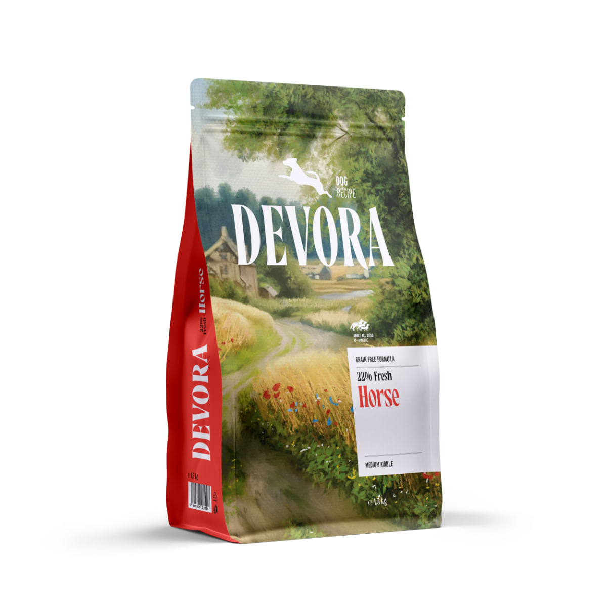 DEVORA Monoprotein, XS-XL, Cal, hrană uscată monoproteică fără cereale câini, 1.5kg - poza 1