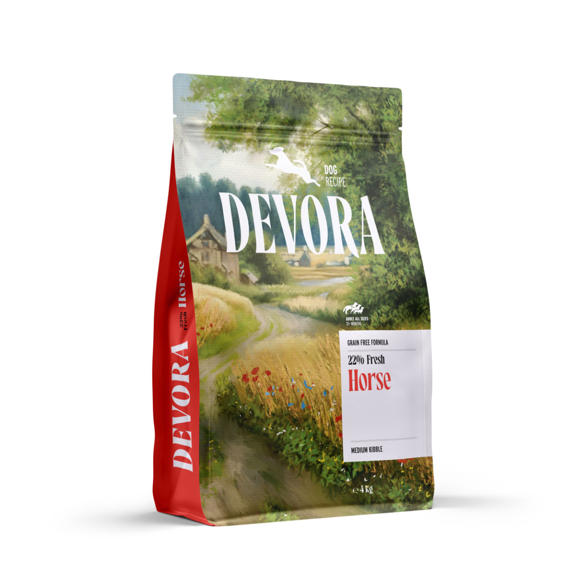 DEVORA Monoprotein, XS-XL, Cal, hrană uscată monoproteică fără cereale câini, 4kg - poza 2
