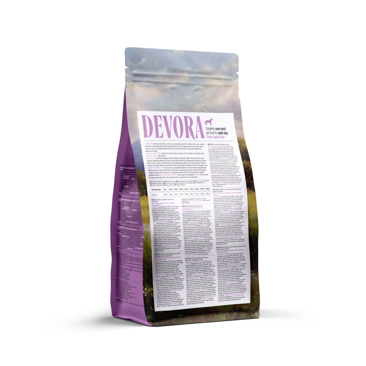 DEVORA Semi-Moist, XS-XL, Miel și Orez, hrană uscată câini, 1.5kg - poza 3