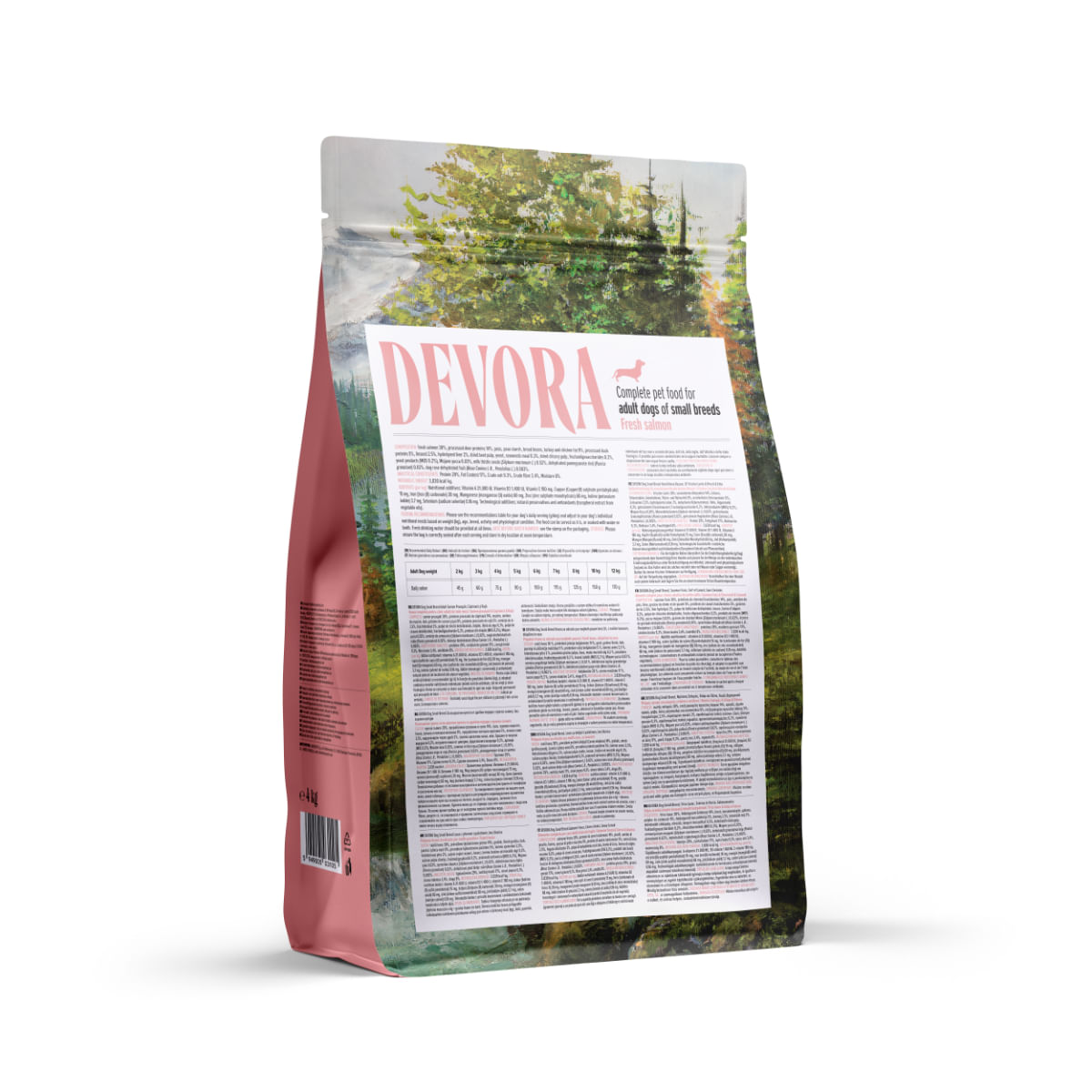 DEVORA Small Breeds, XS-S, Somon și Căprioară, hrană uscată fără cereale câini, 4kg - poza 3