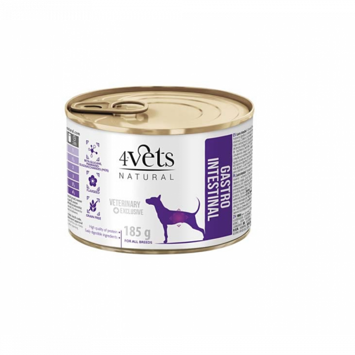 Dieta veterinara Gastro Intestinal Support pentru caini 4VetS, 185 g