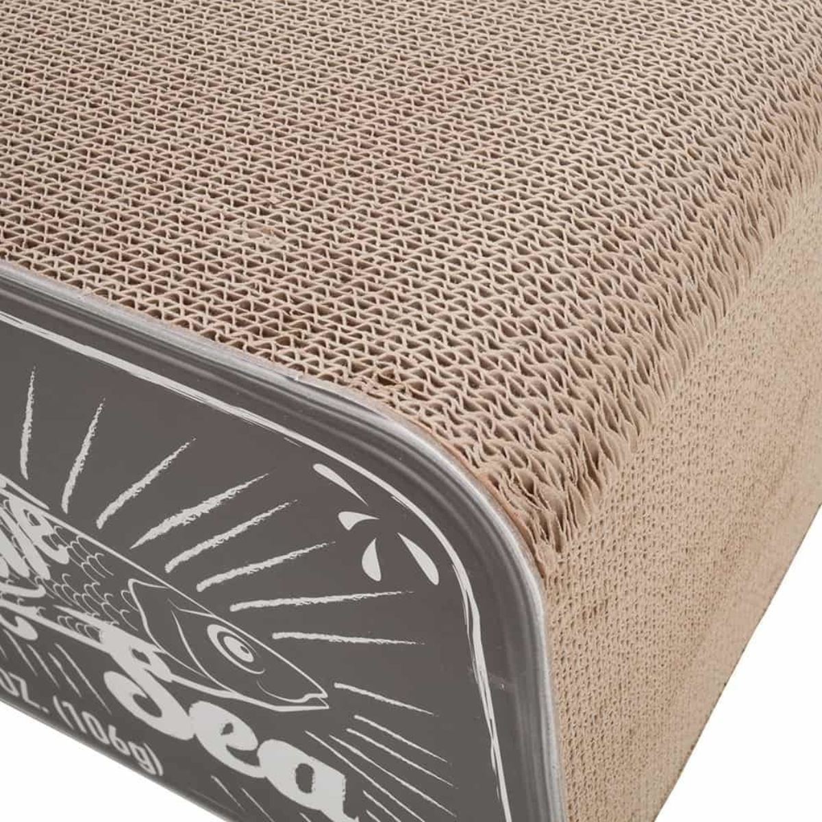 DISTRICT 70 Căsuță de Pisici Sardine 2în1 cu Placă de Zgâriat, 60 x 30 x 30 cm - poza 4
