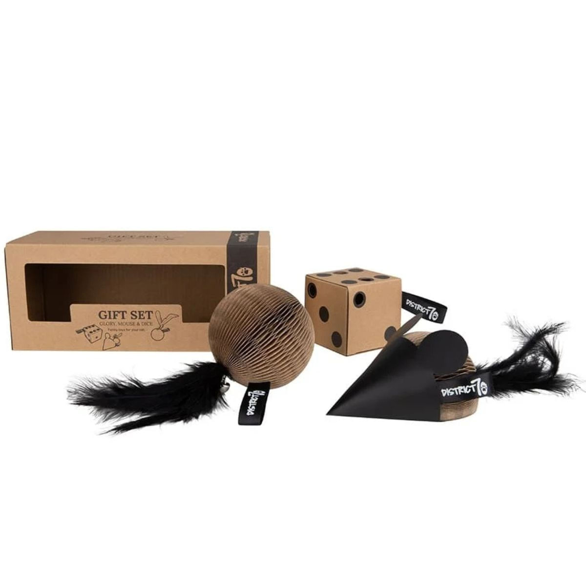 DISTRICT 70 Jucării Pisică, Gift Box, 3 bucăți - poza 1