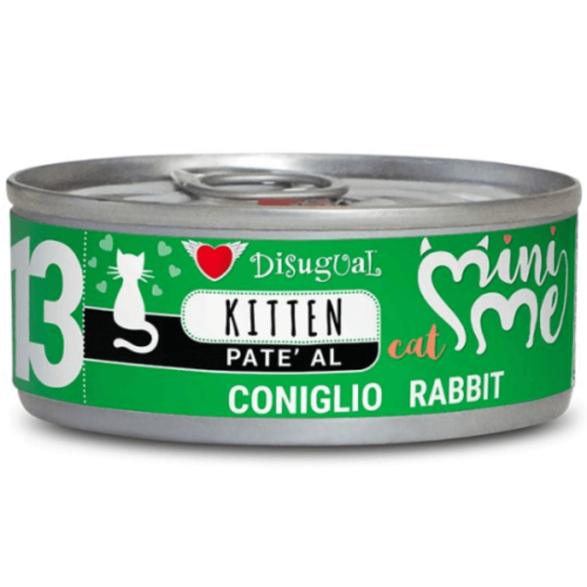 DISUGUAL Mini Me Kitten, Iepure, conservă hrană umedă fără cereale pisici junior, (pate), 85g - poza 2