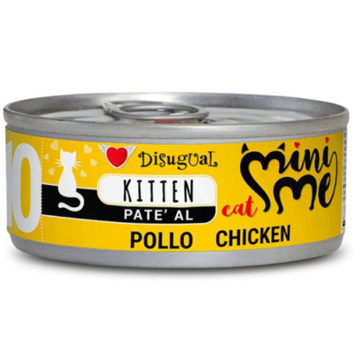 DISUGUAL Mini Me Kitten, Pui, conservă hrană umedă fără cereale pisici junior, (pate), 85g - poza 1