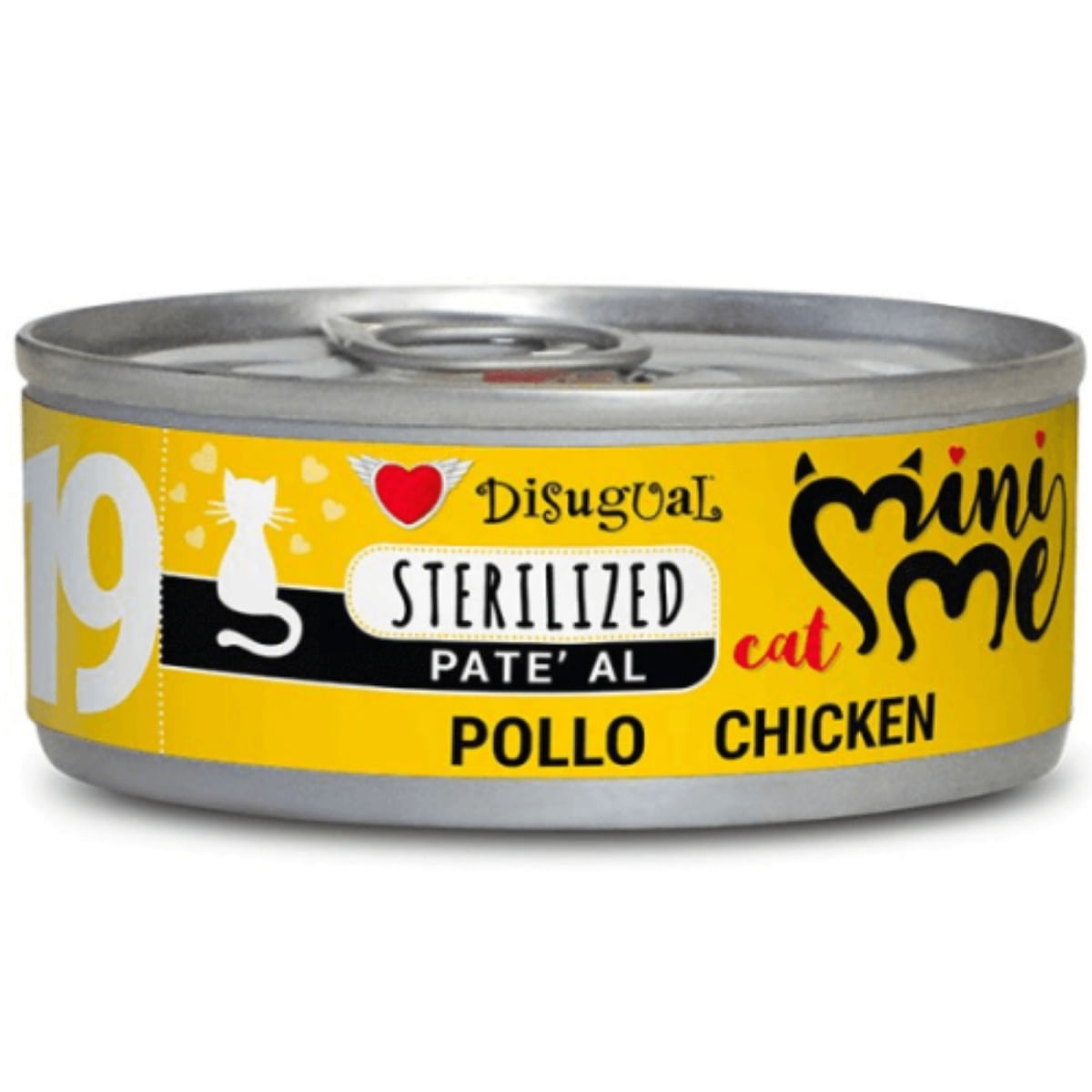 DISUGUAL Mini Me Sterilised, Pui, conservă hrană umedă fără cereale pisici sterilizate, (pate), 85g - poza 1