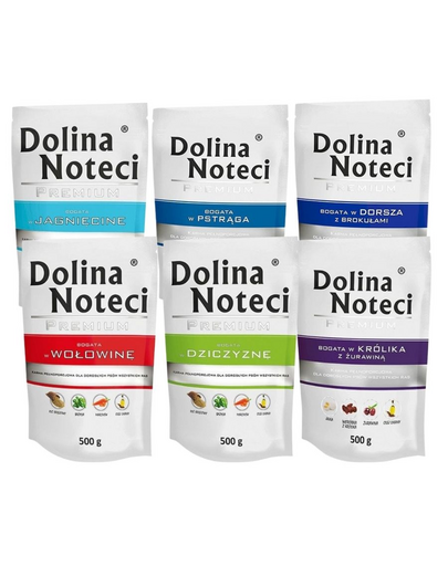 DOLINA NOTECI Premium Mix plic hrana caini 10x500g fara pasare