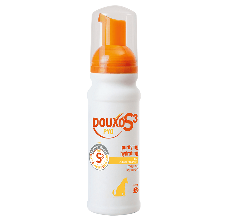 DOUXO S3 Pyo, spumă câini și pisici, antibacteriană / antifungică, flacon, 150ml - poza 2