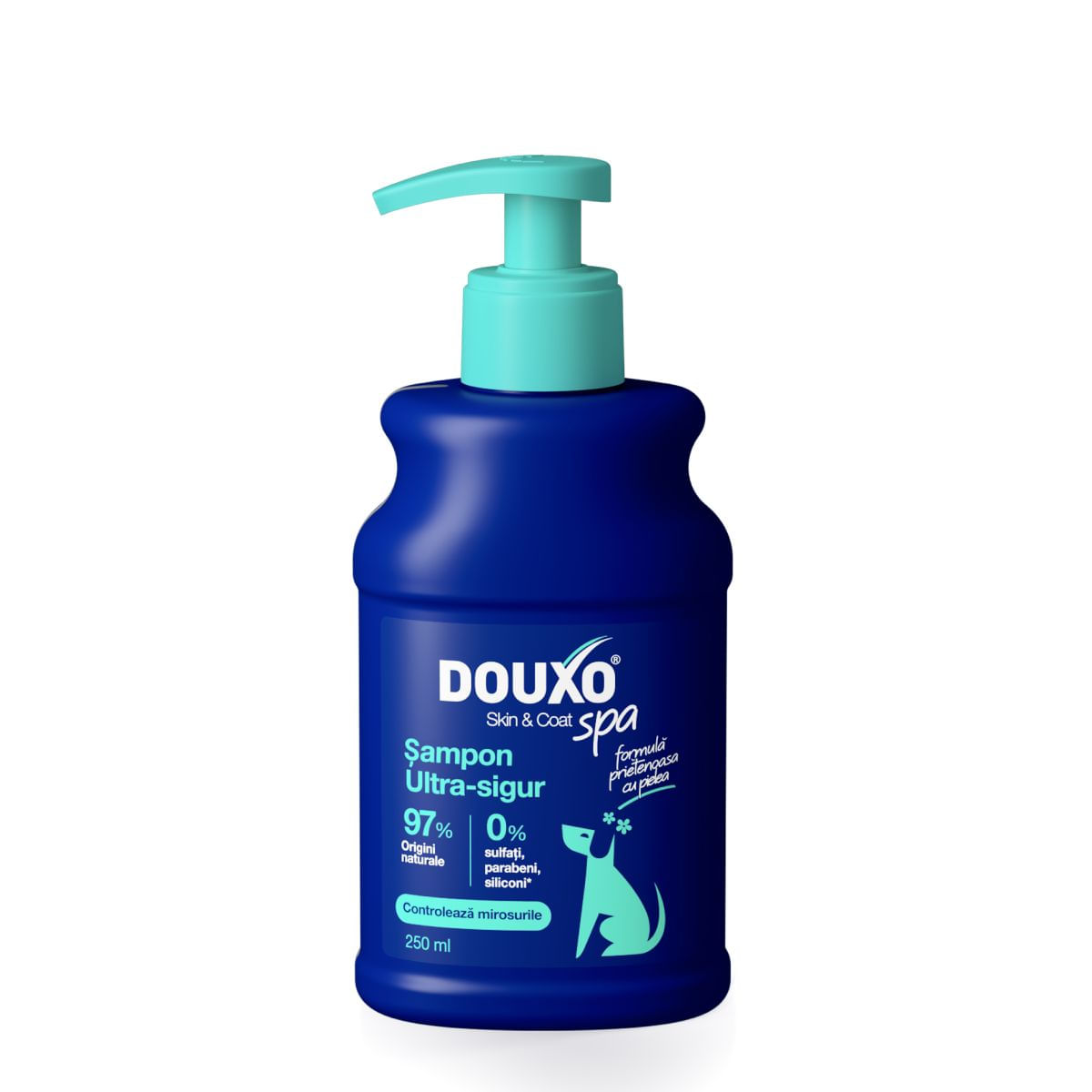 DOUXO SPA Odor Control, șampon câini, anti-mătreață, Vanilie și Nucă de cocos, flacon, 250ml - poza 2