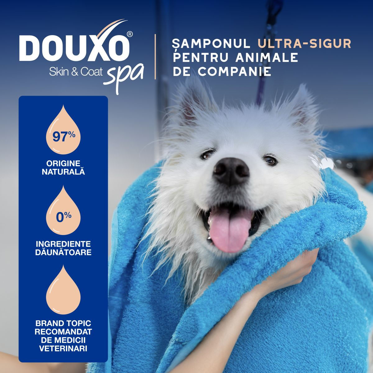 DOUXO SPA Shed Control, șampon câini, anti-năpârlire, Vanilie și Nucă de cocos, flacon, 250ml - poza 5
