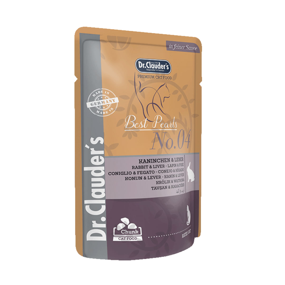 DR. CLAUDER'S, Iepure și Ficat, plic hrană umedă pisici, (în sos), bax, 100g x 20buc