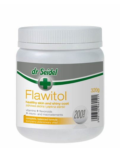 DR SEIDEL Flawitol piele și blană câini dermatologic 200 tablete
