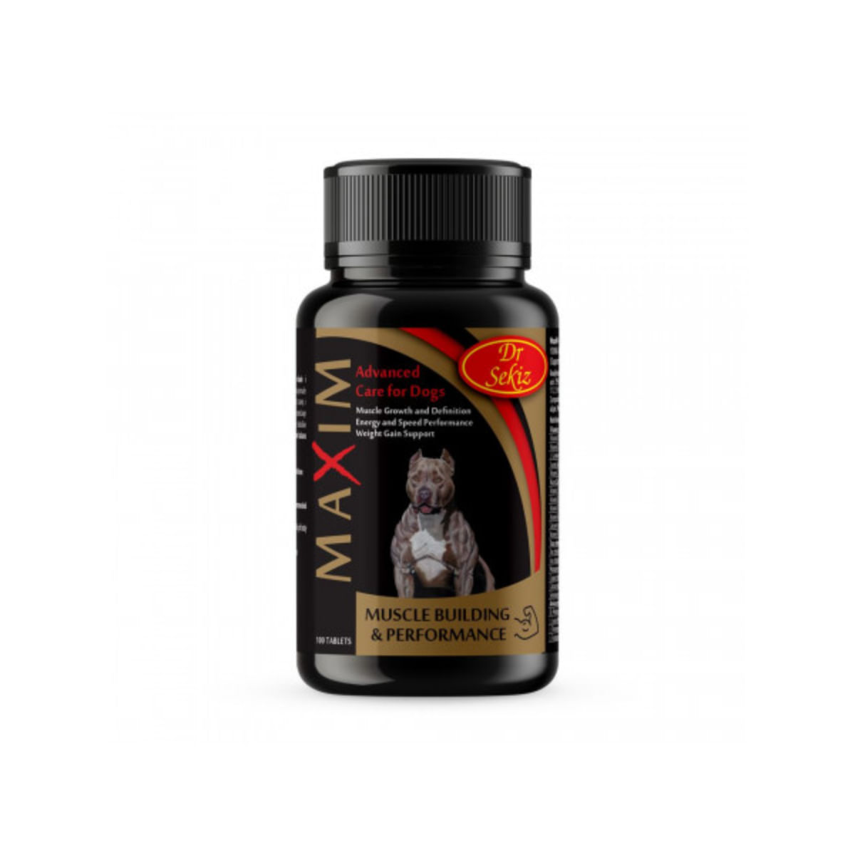 DR. SEKIZ MaxiM, supliment activitate intensă câini, comprimate DR. SEKIZ MaxiM, supliment activitate intensă câini, flacon, 100 comprimate - poza 2