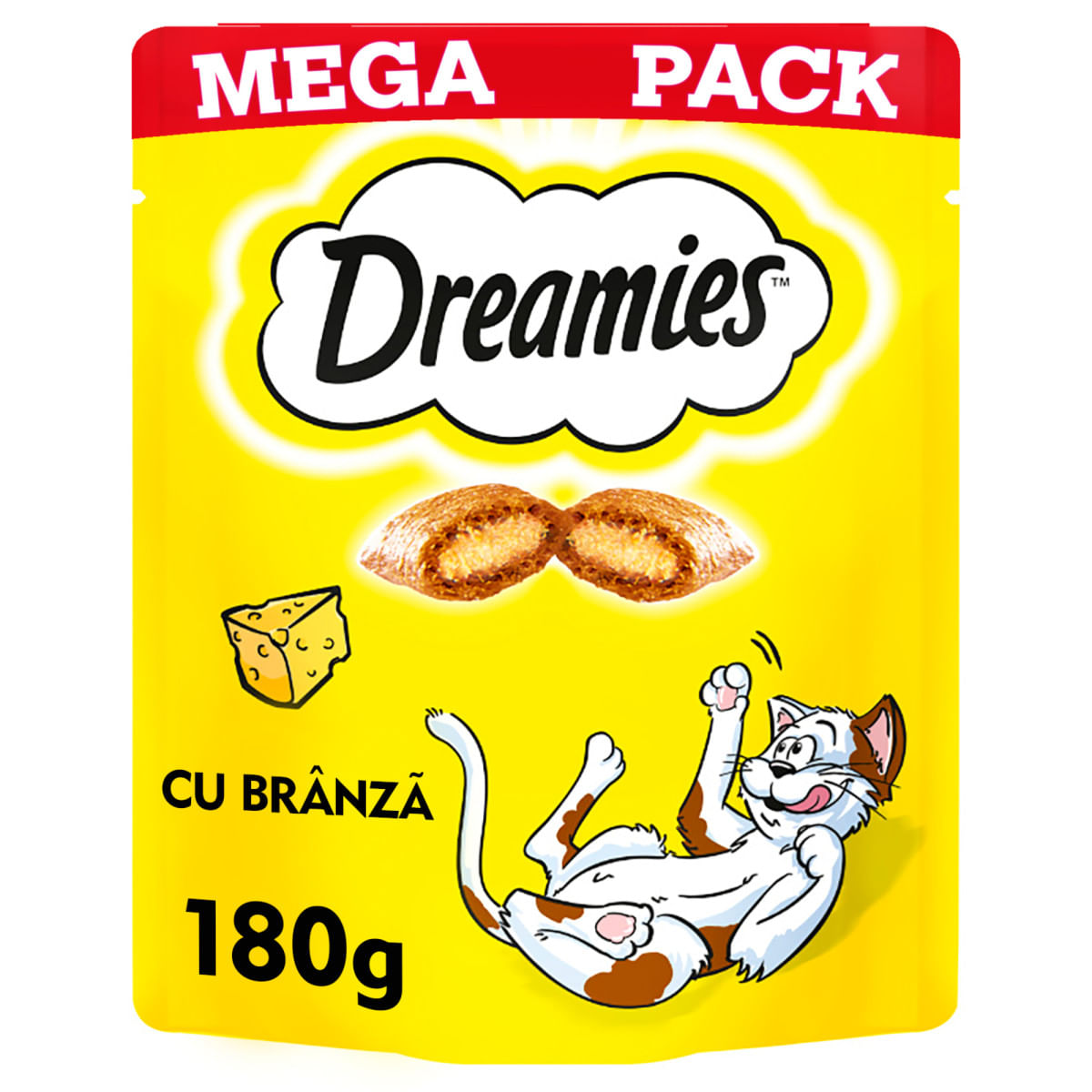 DREAMIES, Brânză, punguță recompense pisici, 180g - poza 3