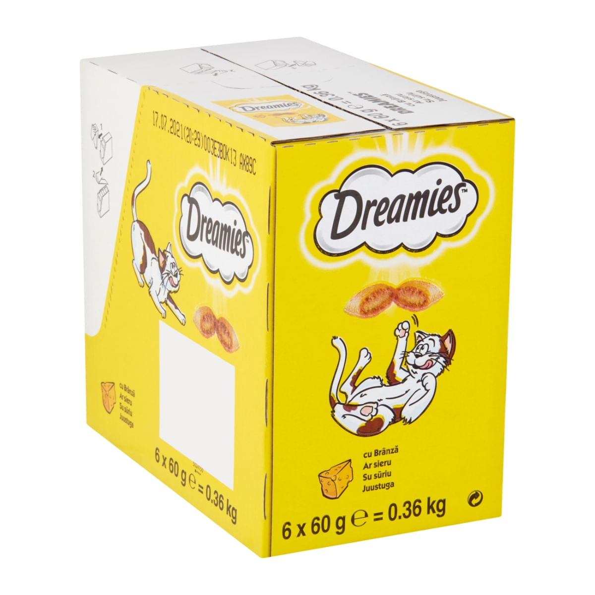 DREAMIES, Brânză, punguță recompense pisici, 60g - poza 2