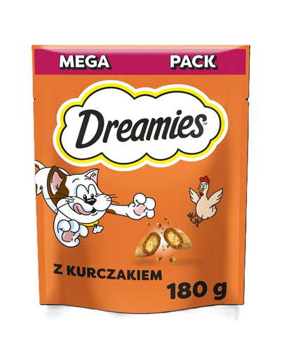 DREAMIES recompense cu pui pentru pisici 180 g