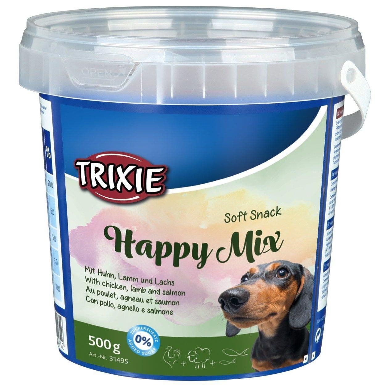 Drops Mixt Trixie Cu Pui, Miel si Somon, 500 g - poza 1