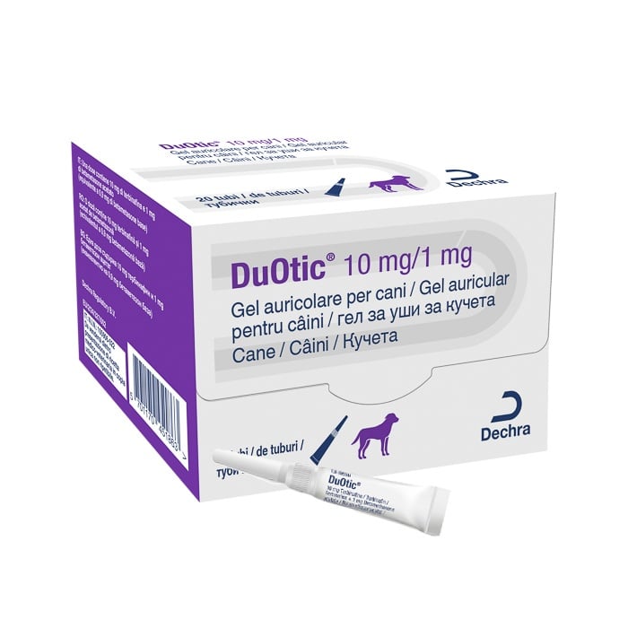 Duotic, gel auricular caini, 10 mg/1 mg - poza 1