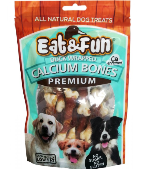 Eat&amp;Fun Recompense Caini Duck Calcium Bone 100 G