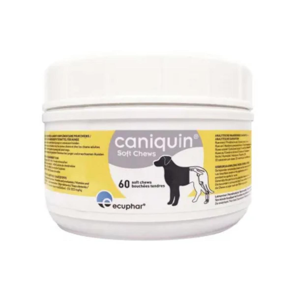 ECUPHAR Caniquin, supliment sistem articular, sistem osos câini, comprimate masticabile ECUPHAR Caniquin, XS-XL, supliment sistem articular, sistem osos câini, flacon, 60 comprimate masticabile - poza 2