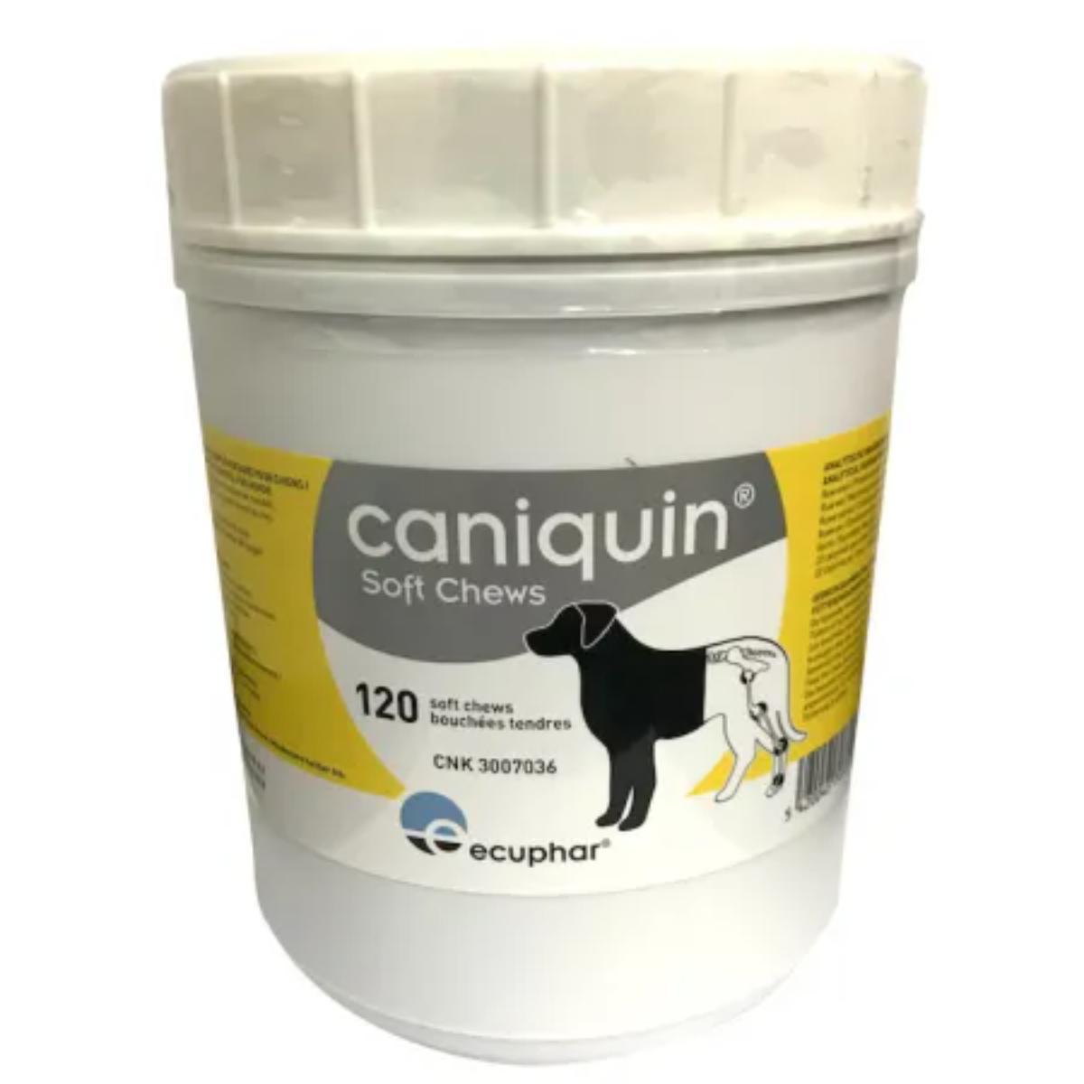 ECUPHAR Caniquin, supliment sistem articular, sistem osos câini, comprimate masticabile ECUPHAR Caniquin, XS-XL, supliment sistem articular, sistem osos câini, flacon, 120 comprimate masticabile