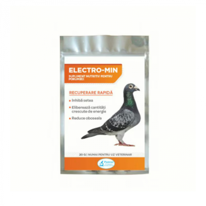 Electro-min supliment mineral pentru porumbei 20 gr