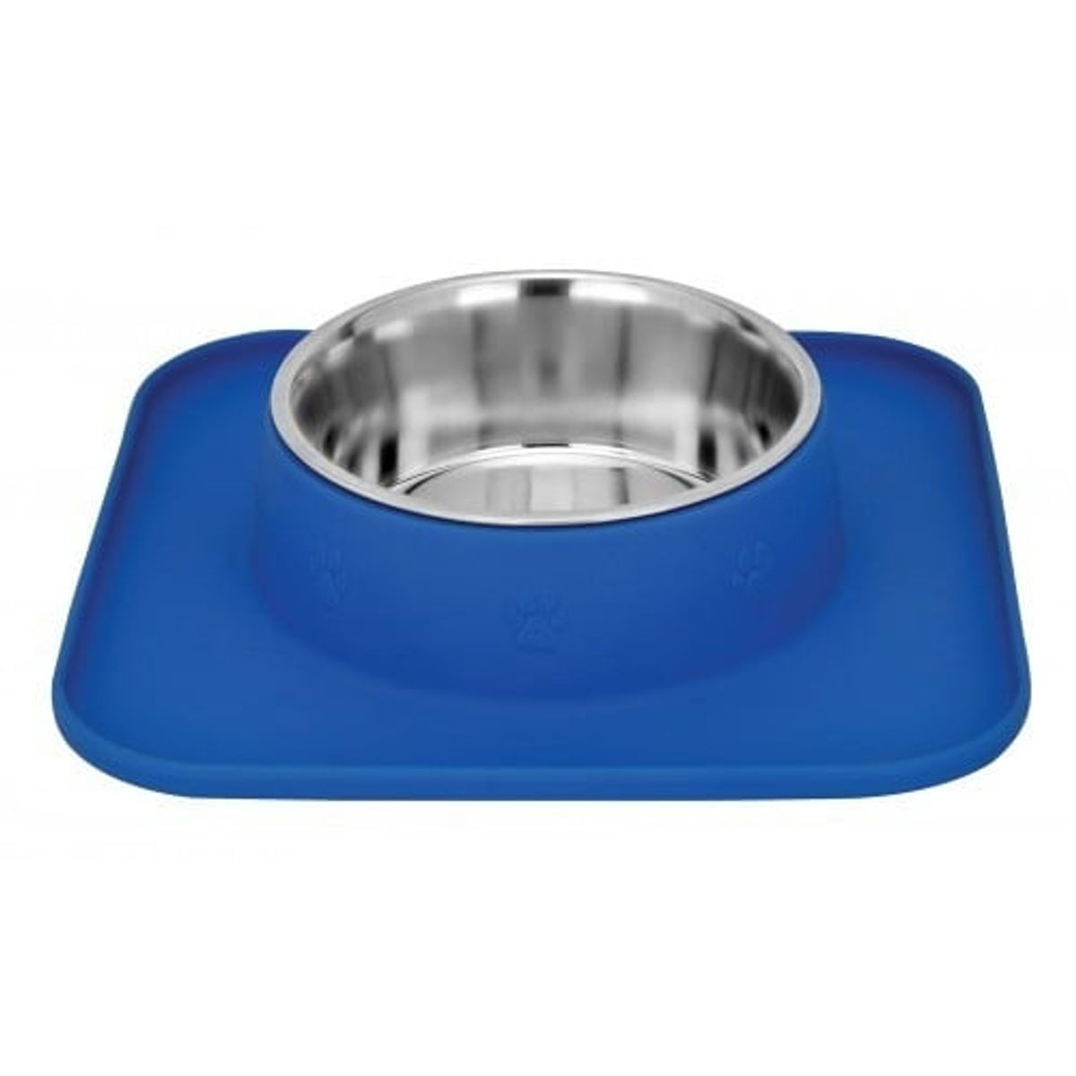 ENJOY, castron câini, rotund, antiderapant, silicon, albastru și argintiu, XS(0.32l) - poza 1