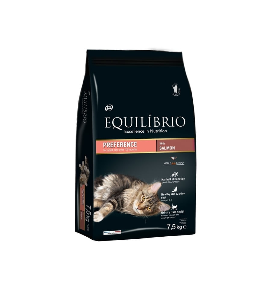 Equilibrio Cat Adult Preference Somon, 7.5 kg - poza 2