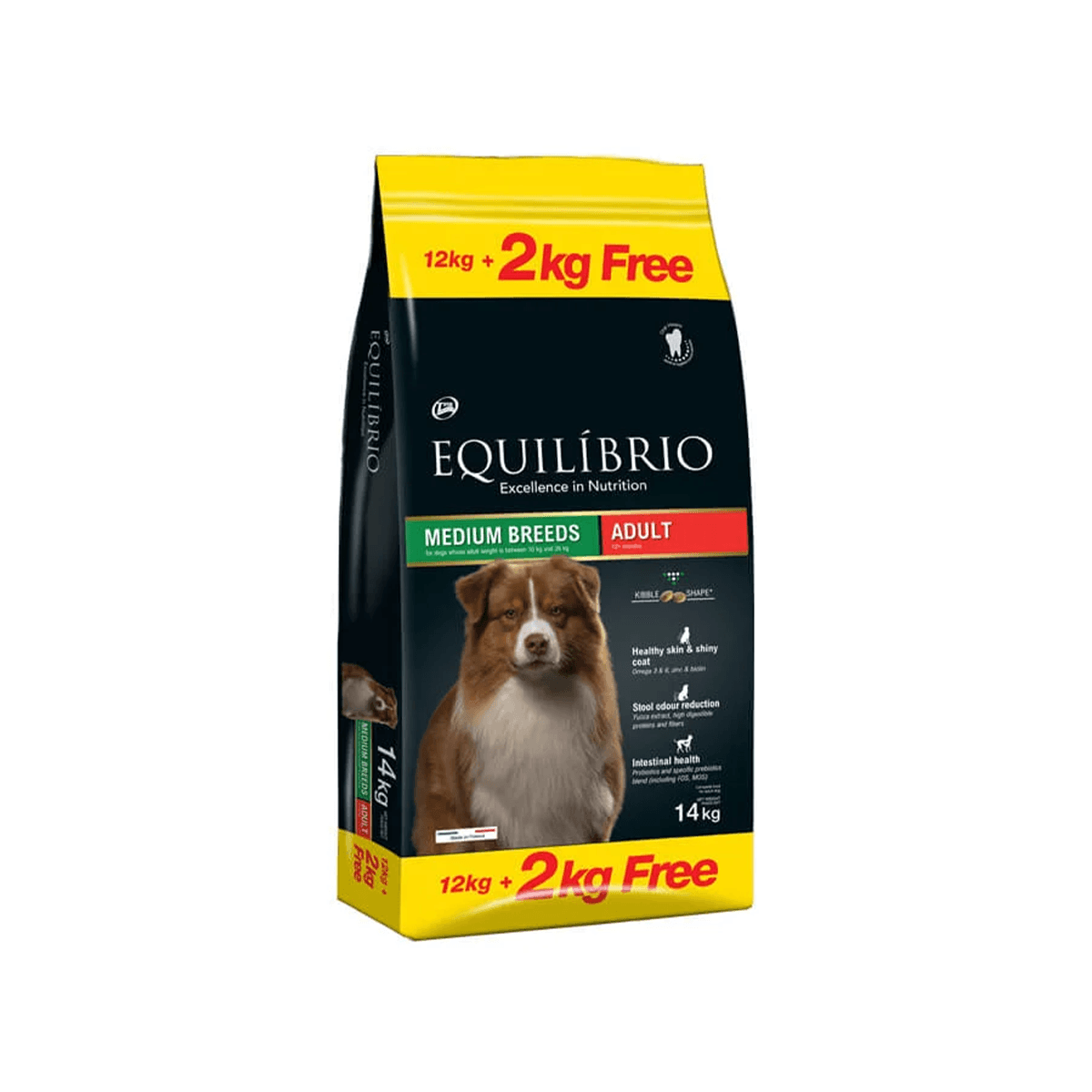 Equilibrio Dog Adult 12 kg + 2 kg Gratis - poza 2