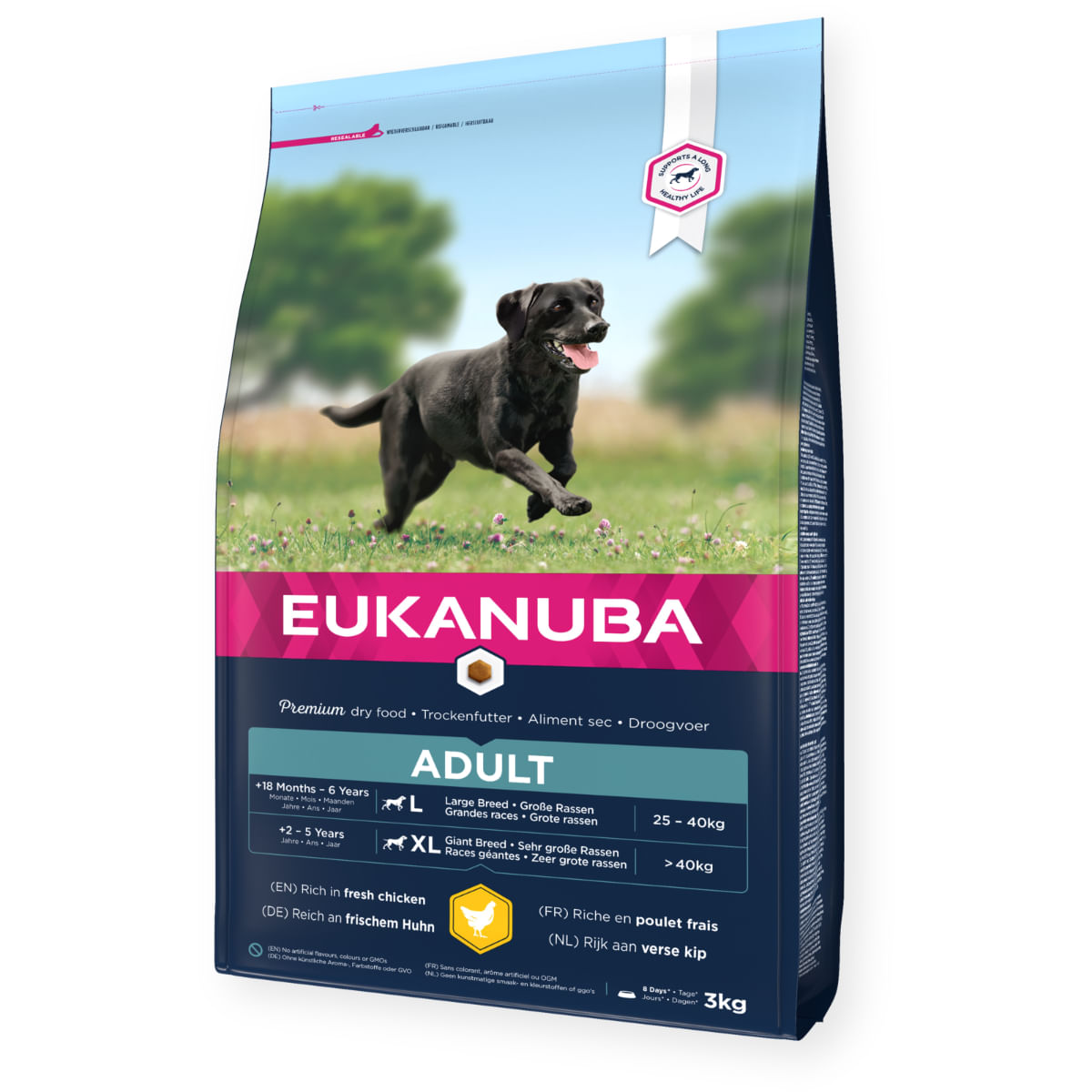 EUKANUBA Adult Large Breed, L-XL, Pui, hrană uscată câini, 15kg - poza 1