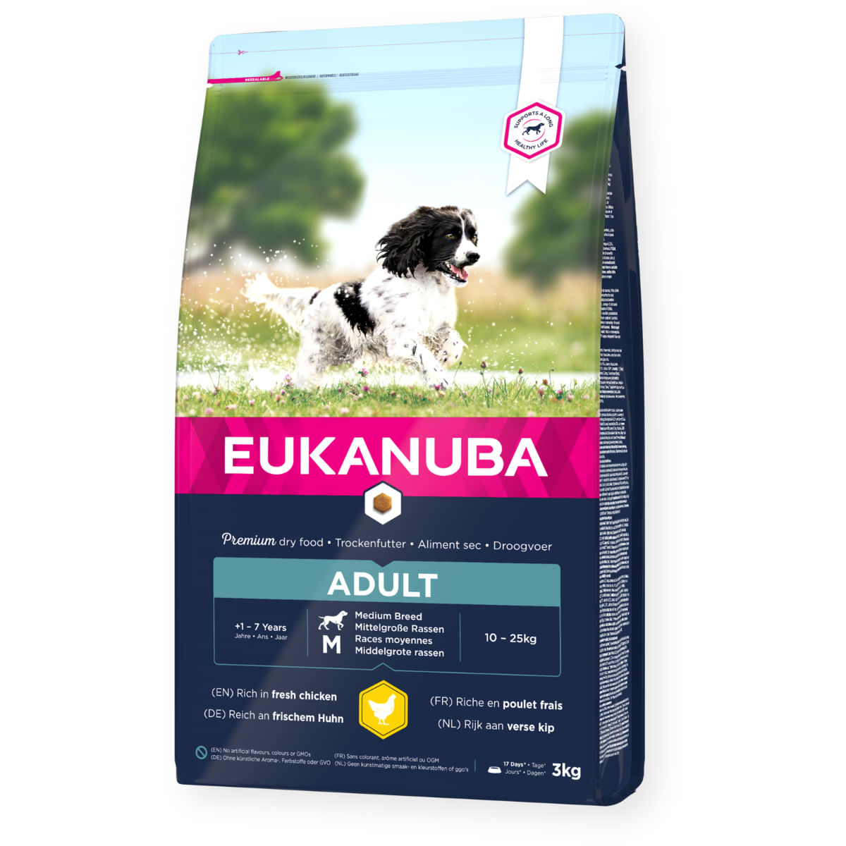 EUKANUBA Adult Medium Breed, M, Pui, hrană uscată câini, 15kg - poza 2