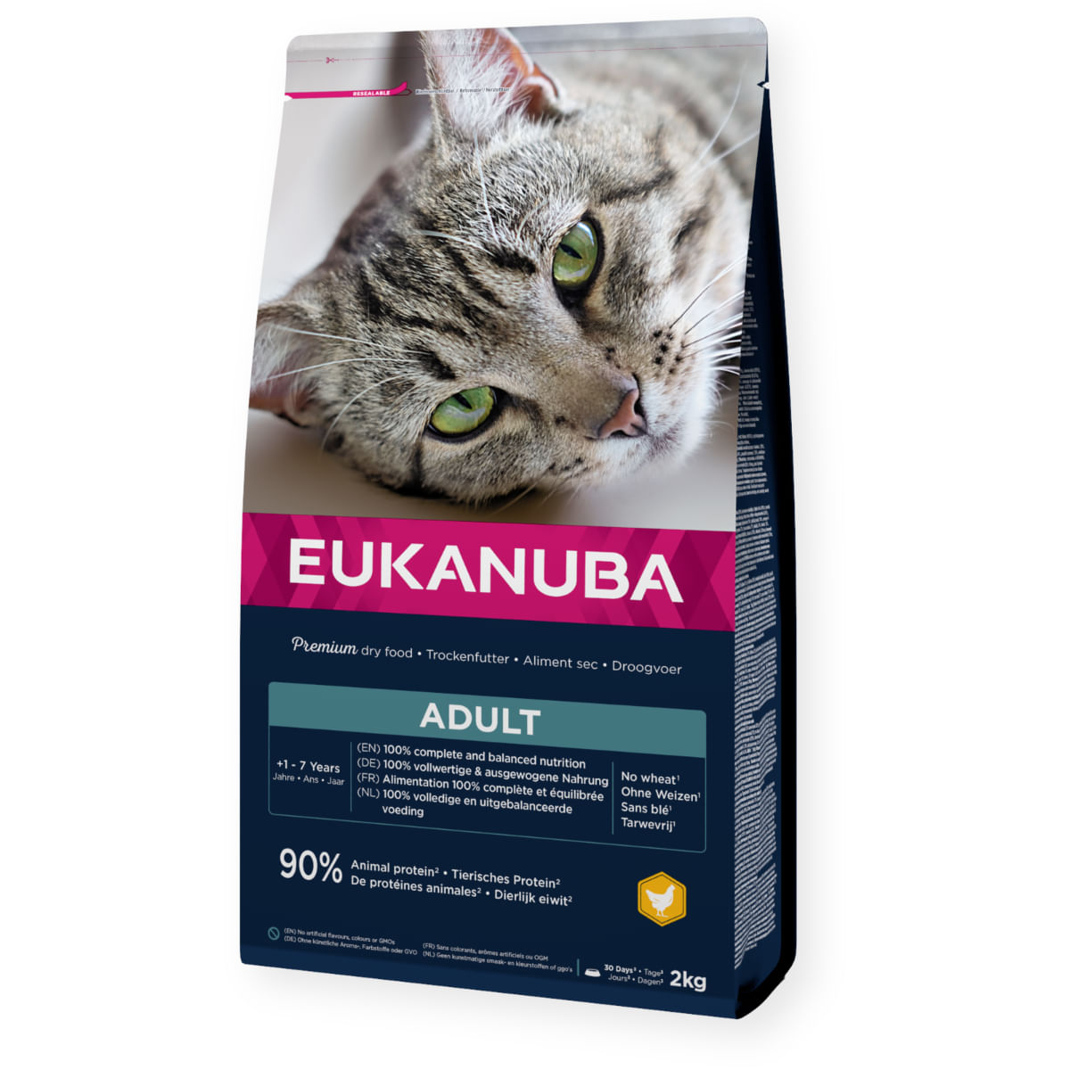 EUKANUBA Adult, Pui, hrană uscată pisici, 10kg - poza 2