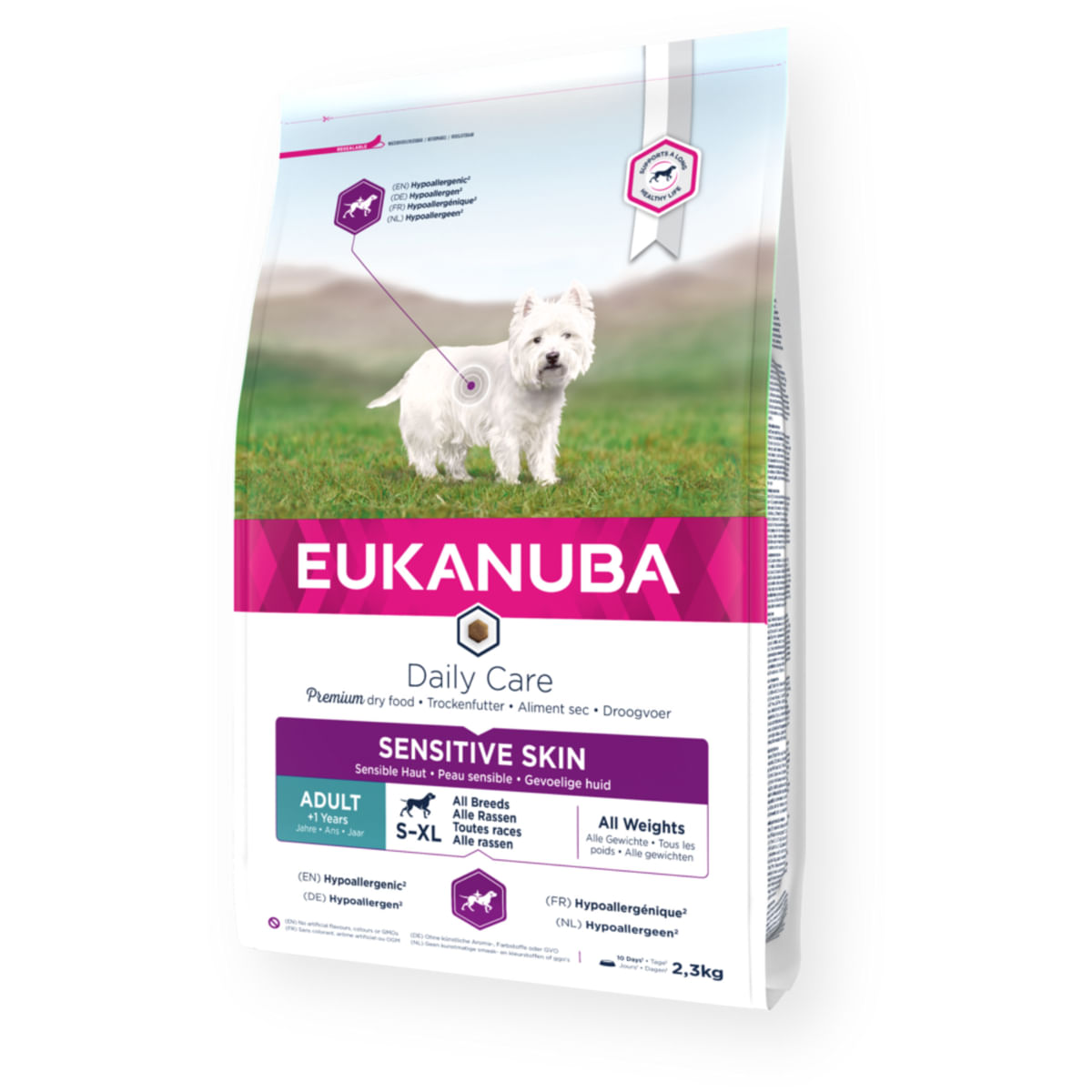 EUKANUBA Daily Care Sensitive Skin, S-XL, Pește, hrană uscată câini, piele & blană, 12kg - poza 3