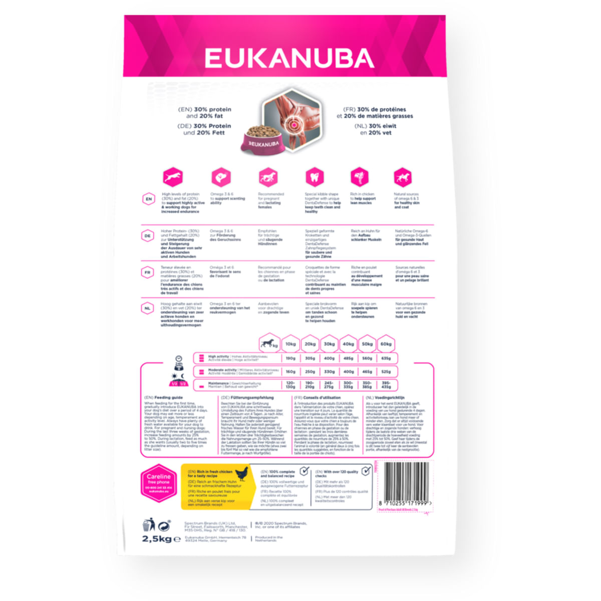 EUKANUBA Daily Care Working & Endurance, S-XL, Pui, hrană uscată câini, activitate intensă, 15kg - poza 3