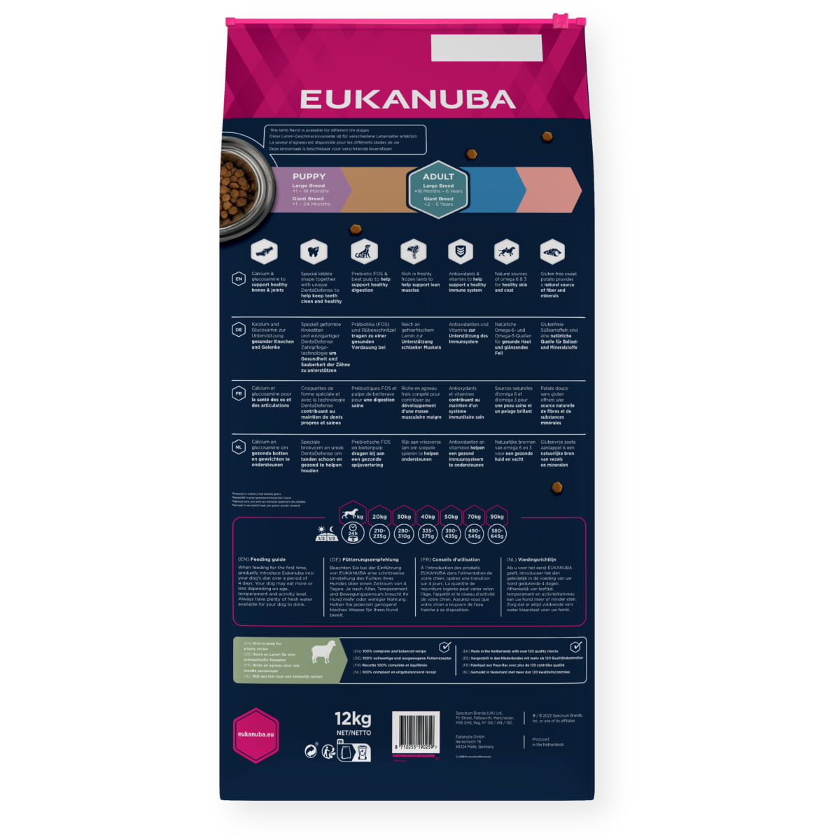 EUKANUBA Grain Free Adult Large Breed, L-XL, Miel, hrană uscată fără cereale câini, 12kg - poza 3