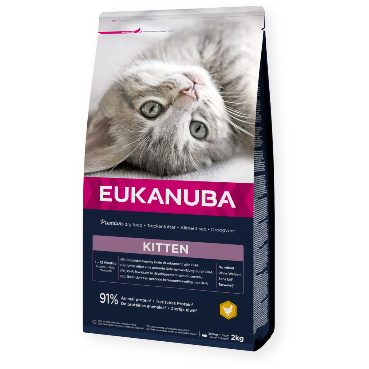EUKANUBA Kitten, Pui, hrană uscată pisici junior, 10kg - poza 1