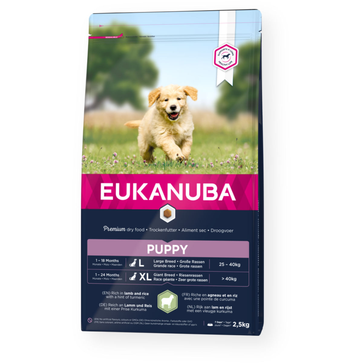 EUKANUBA Puppy Large Breed, L-XL, Miel și Orez, hrană uscată câini junior, 12kg - poza 1