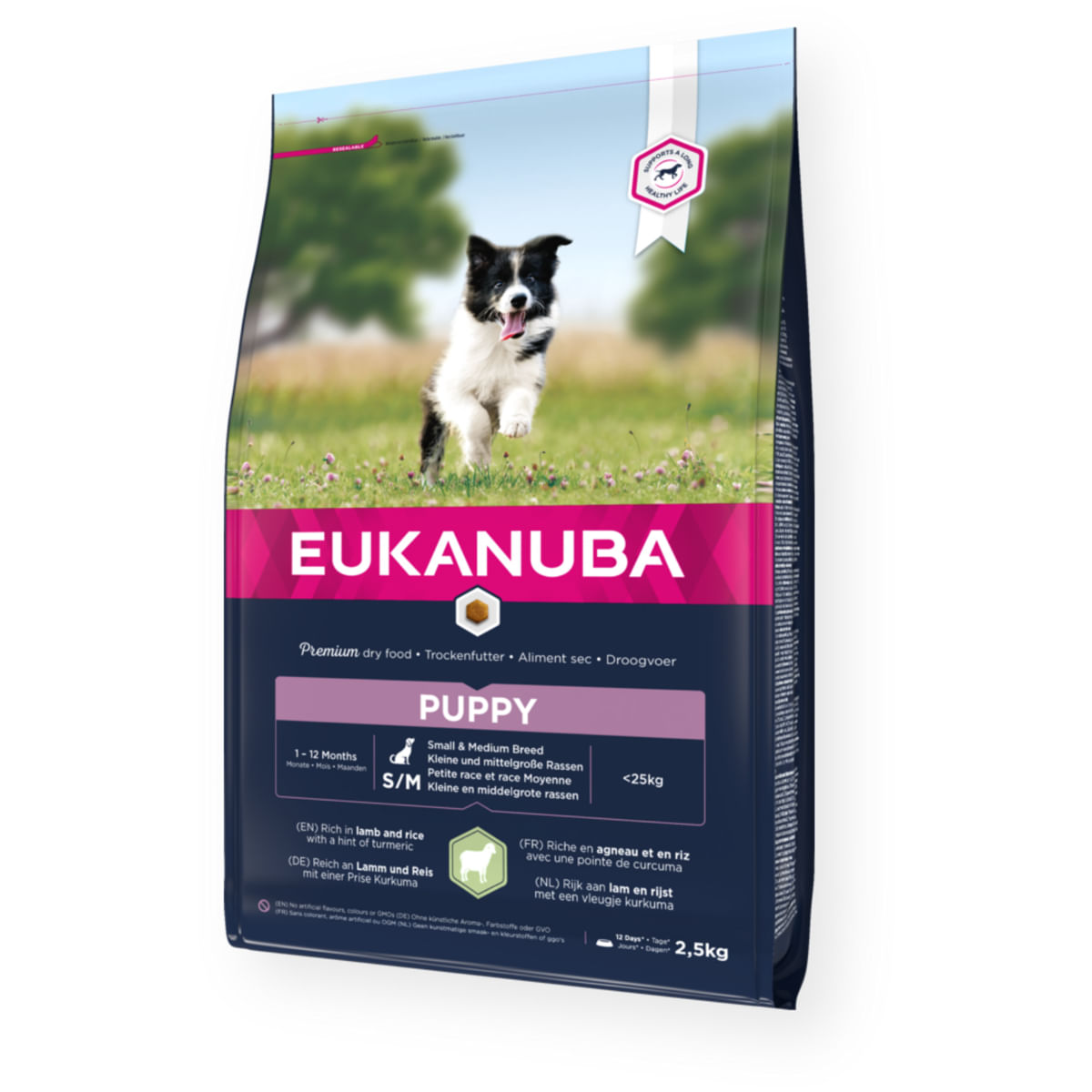 EUKANUBA Puppy Small & Medium Breed, XS-M, Miel și Orez, hrană uscată câini junior, 12kg - poza 1