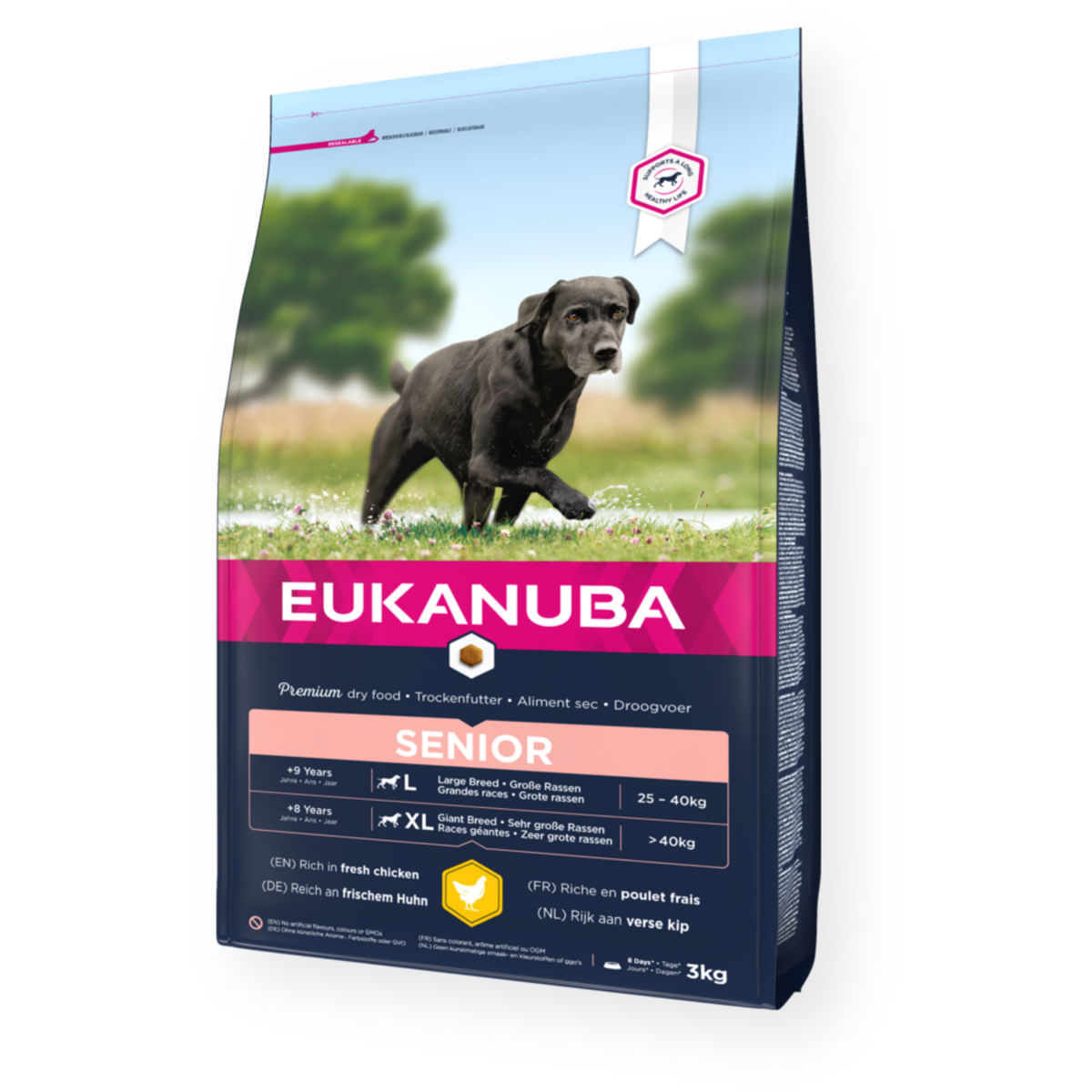 EUKANUBA Senior Large Breed, L-XL, Pui, hrană uscată câini senior, 15kg - poza 1