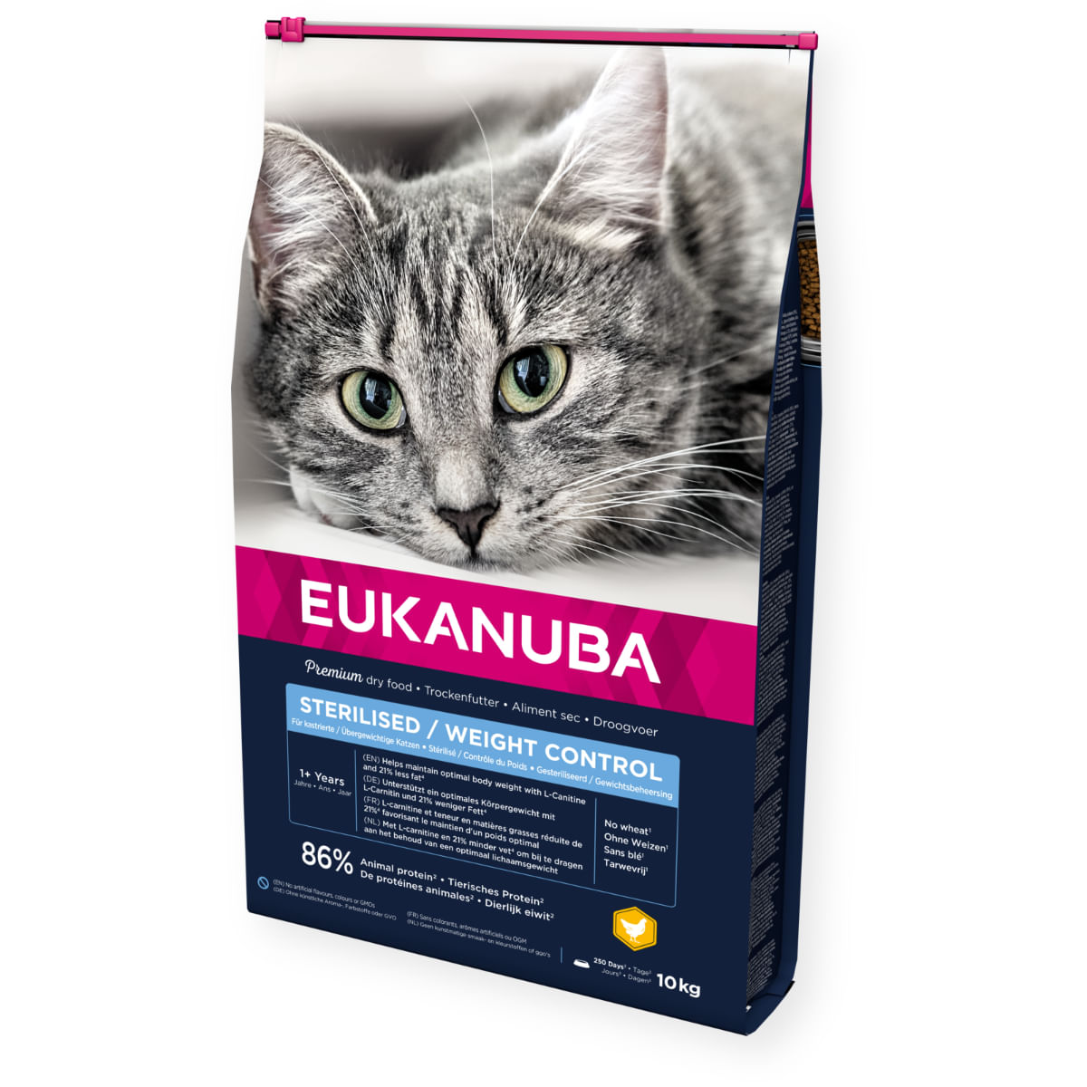 EUKANUBA Sterilised & Weight Control, Pui, hrană uscată pisici, obezitate, 10kg - poza 2