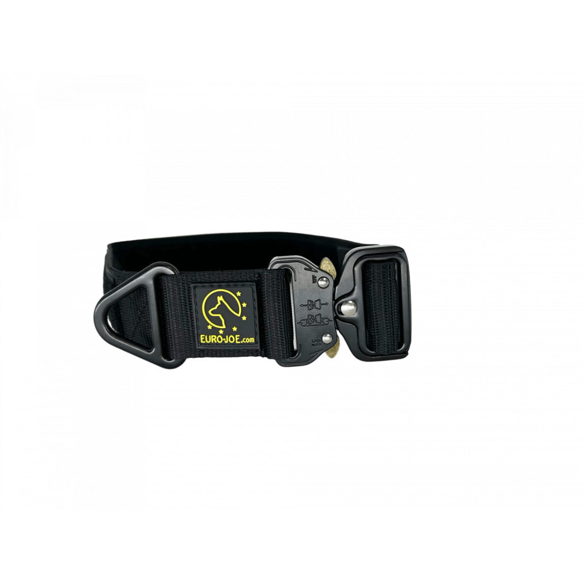 EURO JOE Tactical, zgardă câini, ajustabilă, nylon, negru, cataramă Cobra, S(30-37 x 3.8cm) - poza 1