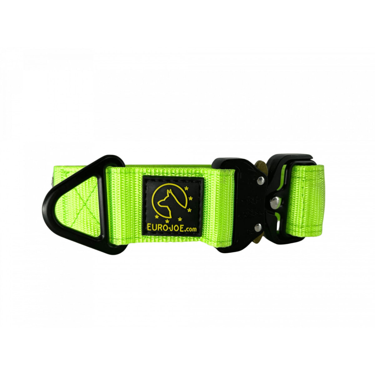EURO JOE Tactical, zgardă câini, ajustabilă, nylon, verde, cataramă Cobra, XXL(44-61 x 3.8cm) - poza 2