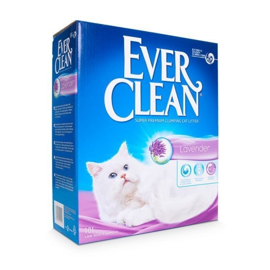 EVER CLEAN, Lavanda, așternut igienic pisici, granule, bentonită, aglomerant, neutralizare mirosuri, 10l - poza 1
