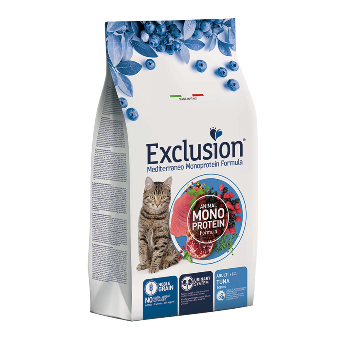 EXCLUSION Mediterraneo Monoprotein Formula, Ton, hrană uscată monoproteică pisici, 1.5kg - poza 1