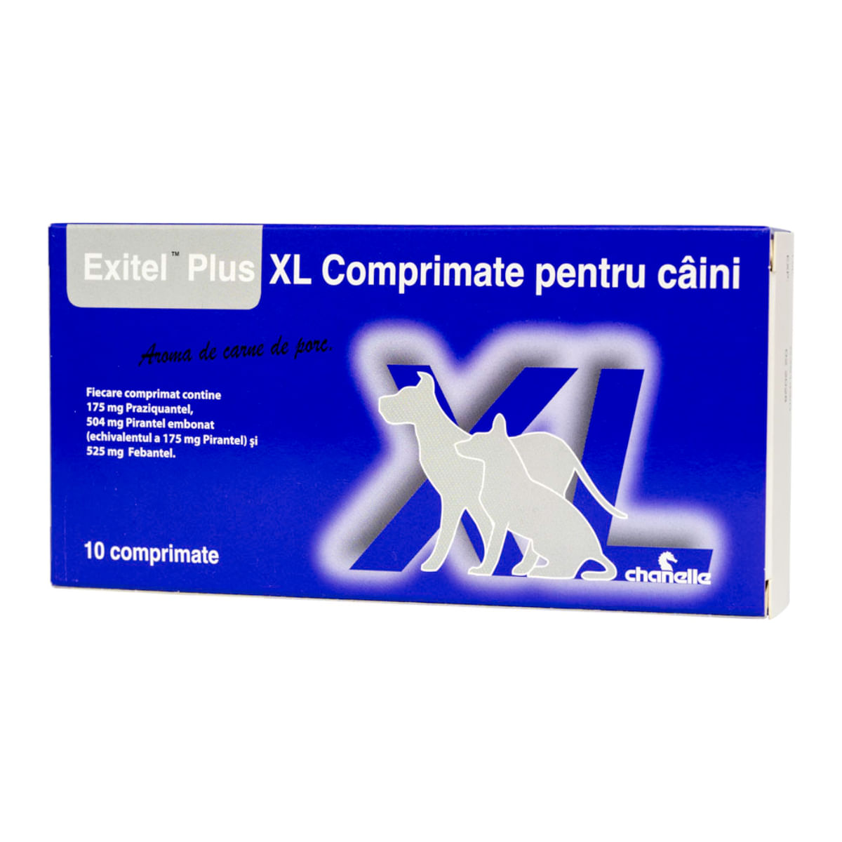 EXITEL Plus XL, deparazitare internă câini, L-XL, comprimate, Porc, 10buc - poza 1