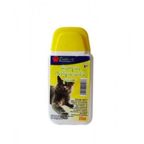 Exotic-K Pisica Sampon Antiparazitar Herbal 250 ml - poza 1