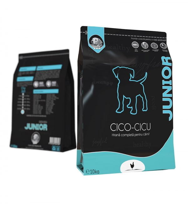 EXTRU-CAN Cico-Cicu Junior Maxi, Pui, hrană uscată câini junior, 10kg 10kg
