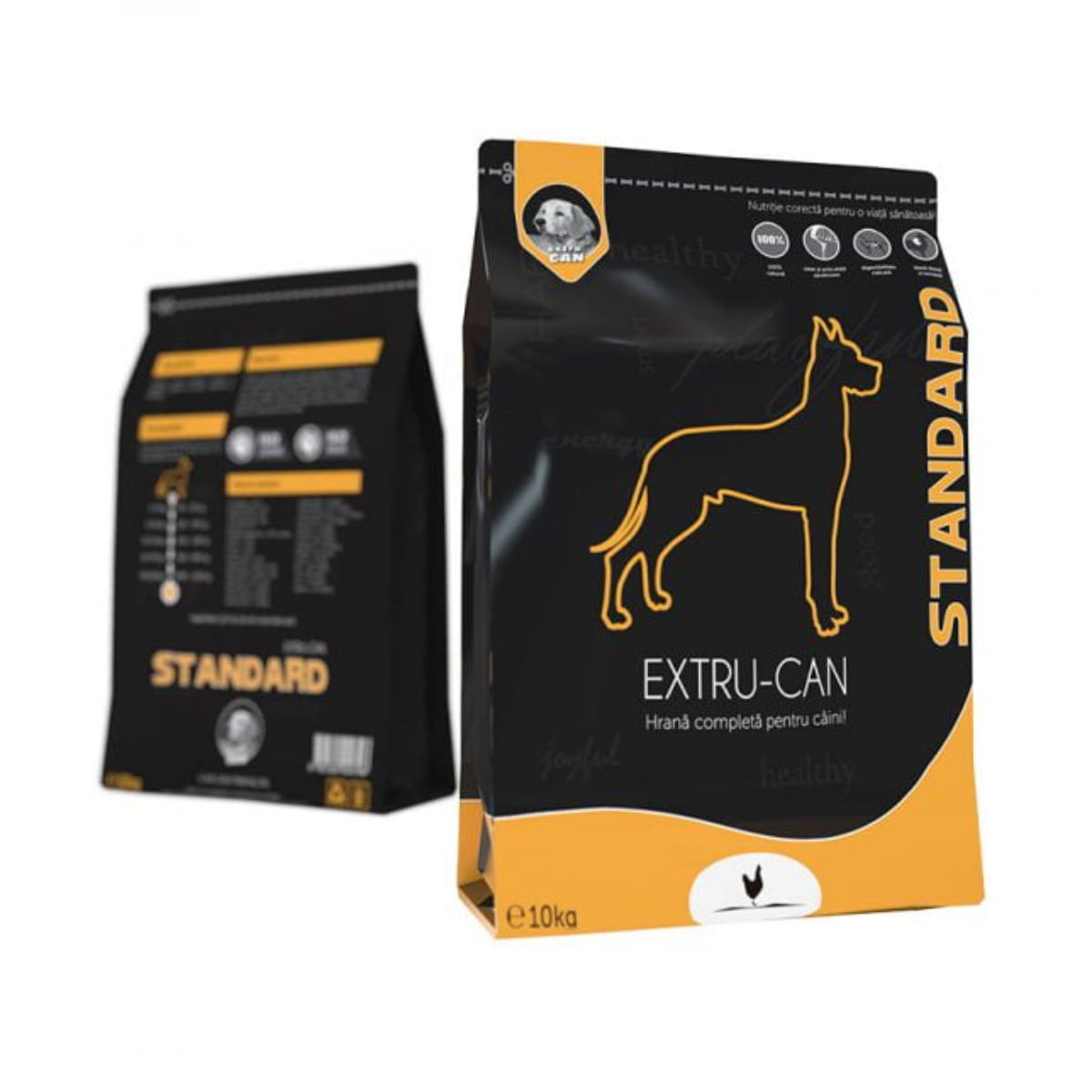 EXTRU-CAN Standard, L-XL, Pui, hrană uscată câini, 10kg - poza 1