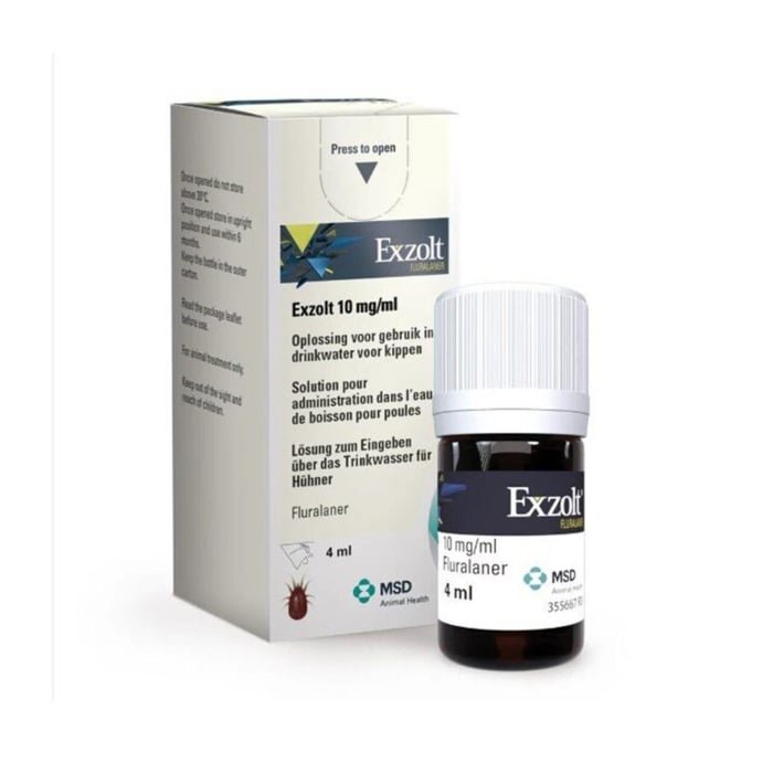 EXZOLT acaricid suspensie orala, solutie pentru administrare in apa de baut la pui 4ML